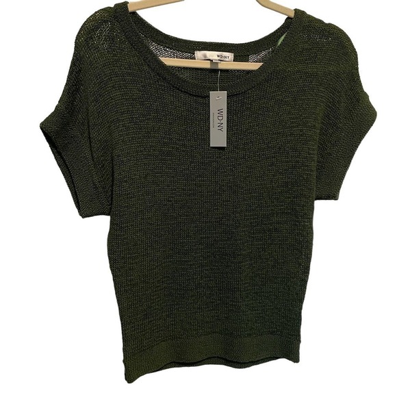 WD-NY SPRING/SUMMER SWEATER DARK GREEN WOMENS SMALL DROP SLEEVE - Picture 1 of 13